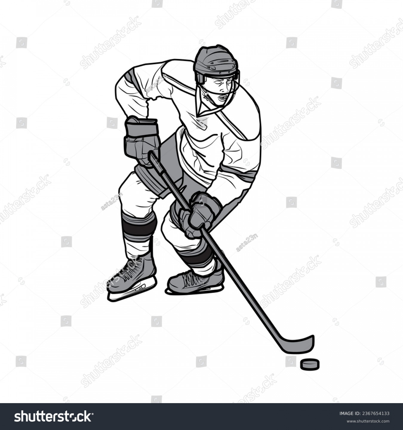 Hockey Player Drawing Photos and Images  Shutterstock