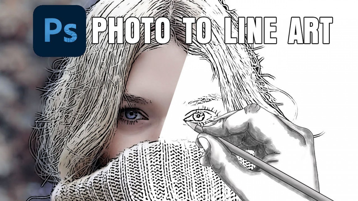 How To Convert A Photo to Line Art Drawing in Photoshop