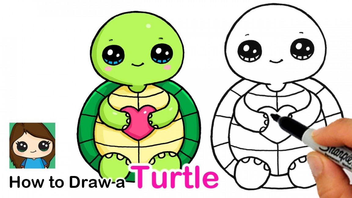 How to Draw a Baby Turtle Easy  Squishmallows