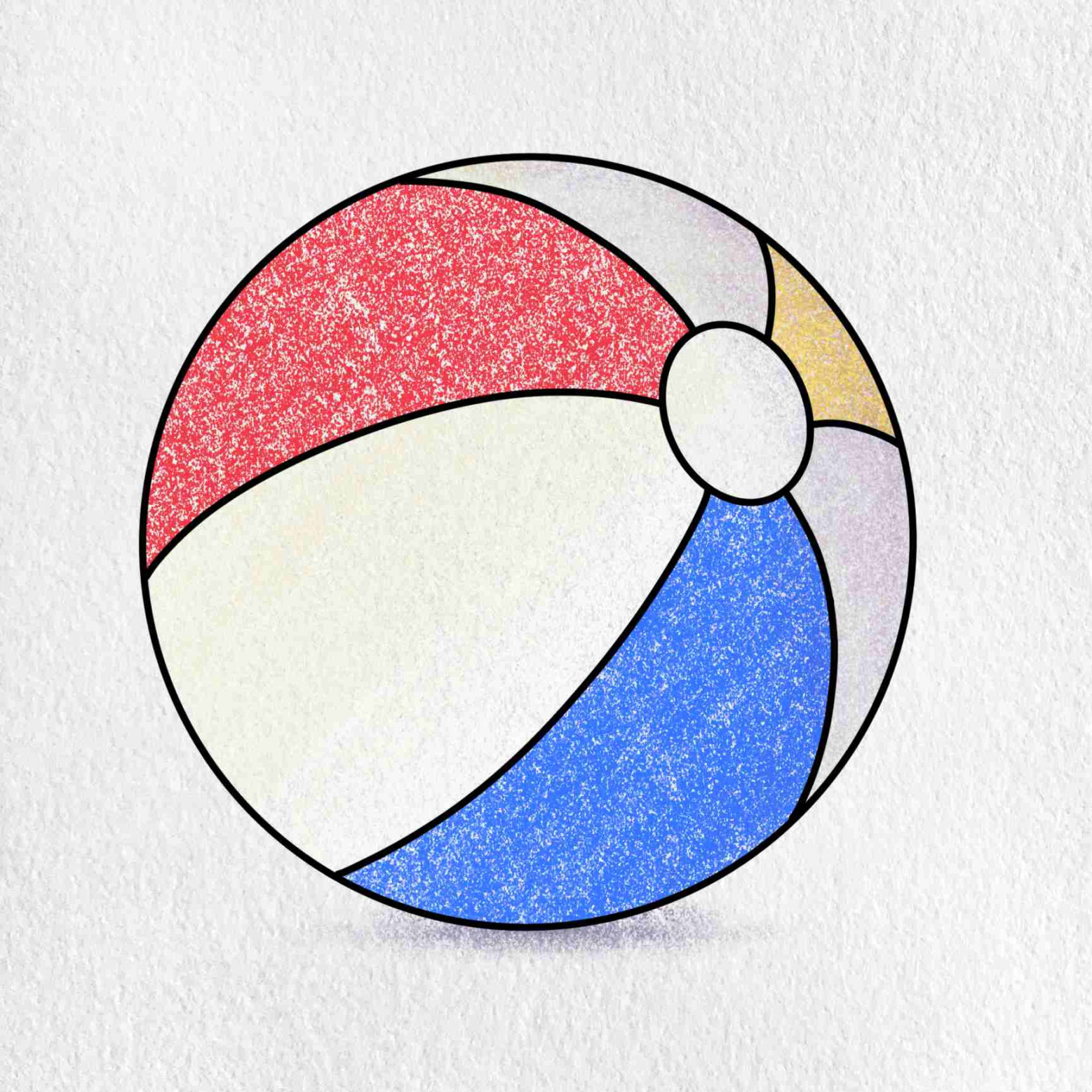 How to Draw a Beachball - HelloArtsy