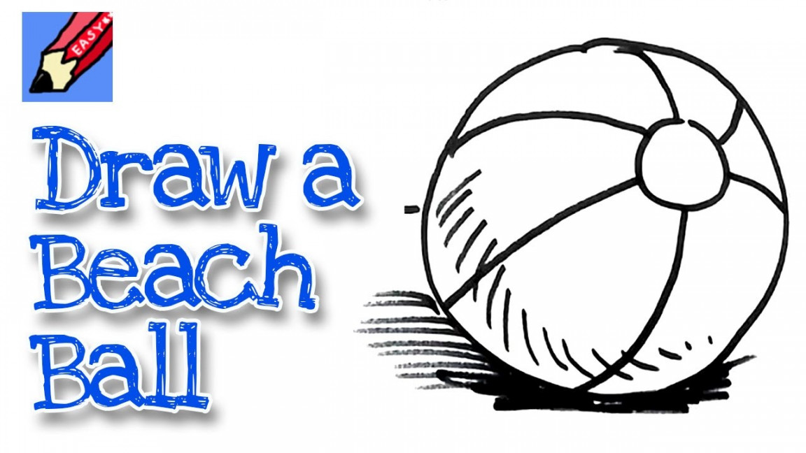 How to draw a Beachball Real Easy  Step by Step with Easy, Spoken  Instructions