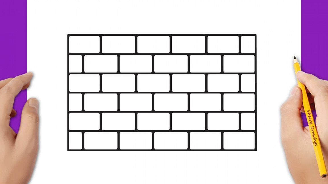 How to draw a brick wall