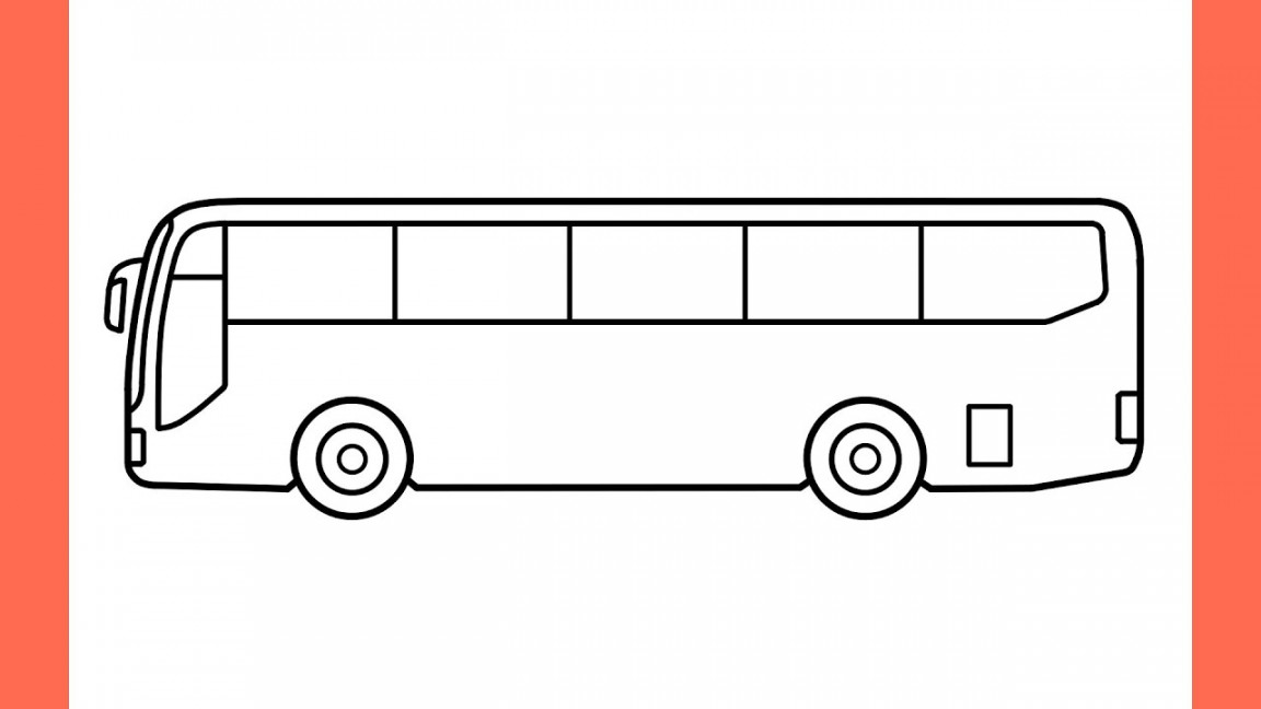 How to draw a BUS step by step / drawing bus easy