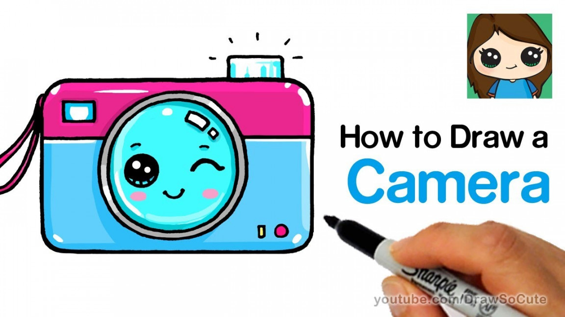 How to Draw a Camera Cute and Easy