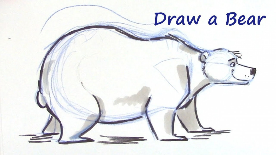 How to Draw a Cartoon Bear - You Can Do It!