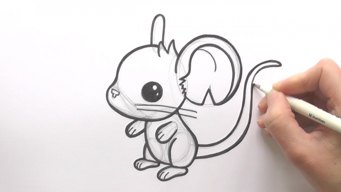 How to Draw a Cartoon Mouse From Transformice - zooshii Style