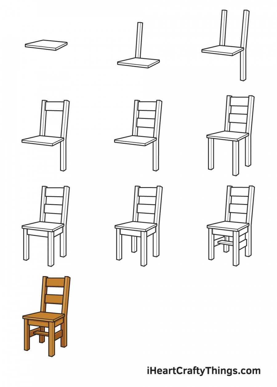 How to Draw a Chair – Step by Step Guide  Chair drawing, Elements