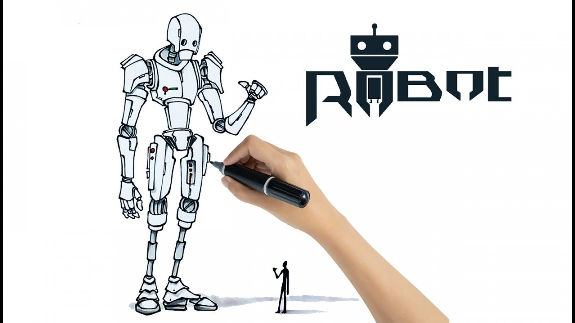 How to Draw a COOL ROBOT 🤖 Step by step drawing