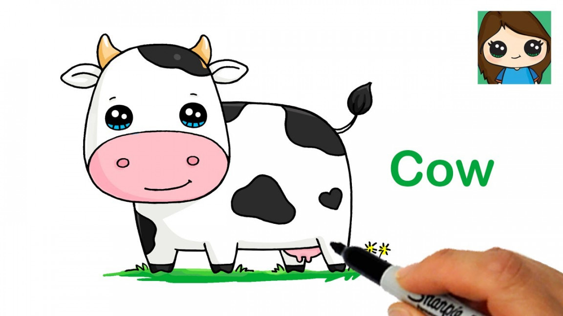 How to Draw a Cow Easy 🐮