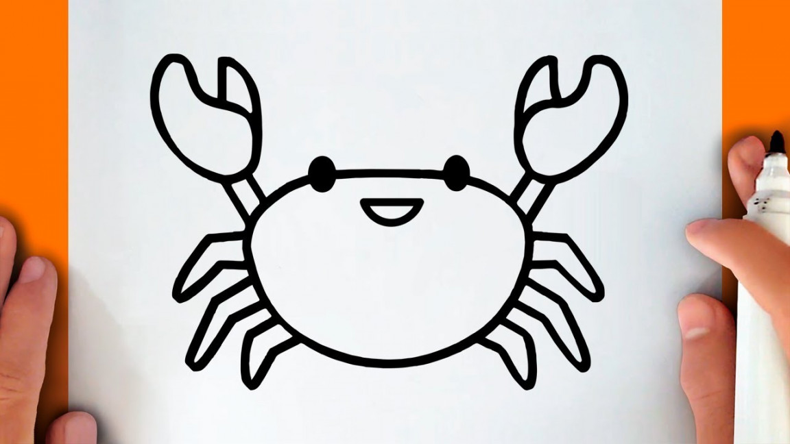 HOW TO DRAW A CUTE CRAB - YouTube