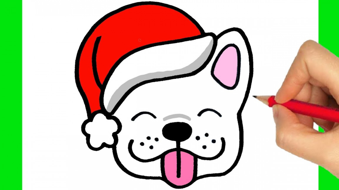 HOW TO DRAW A DOG EASY HOW TO DRAW SANTA CLAUS - CHRISTMAS DRAWINGS