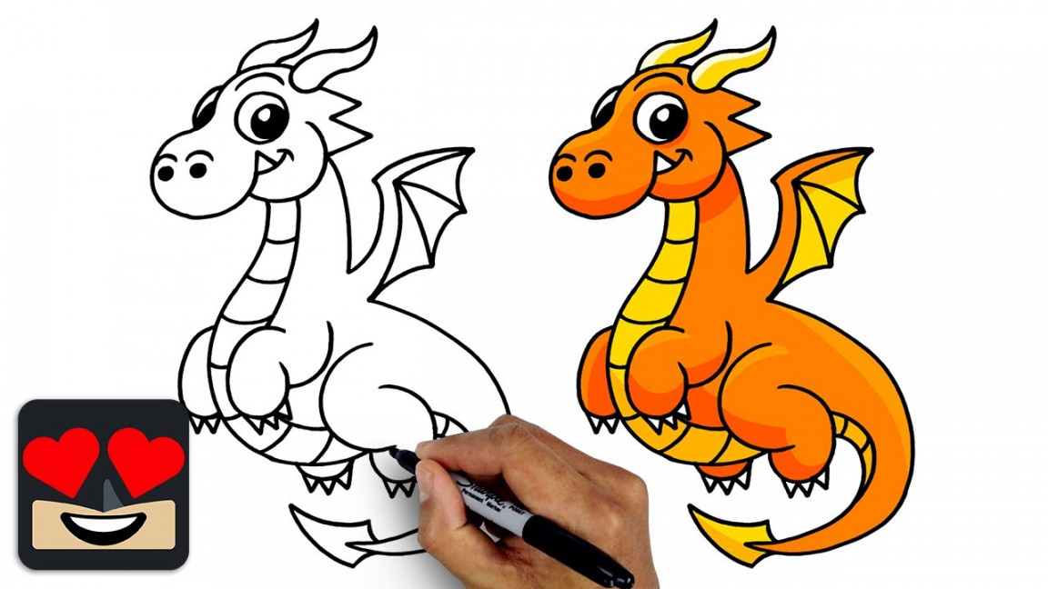 How To Draw a Dragon  Drawing Tutorial for Kids