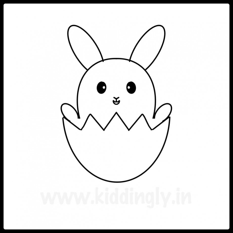 How to Draw a Easter Bunny How to Draw a Cute Easter Bunny Kiddingly