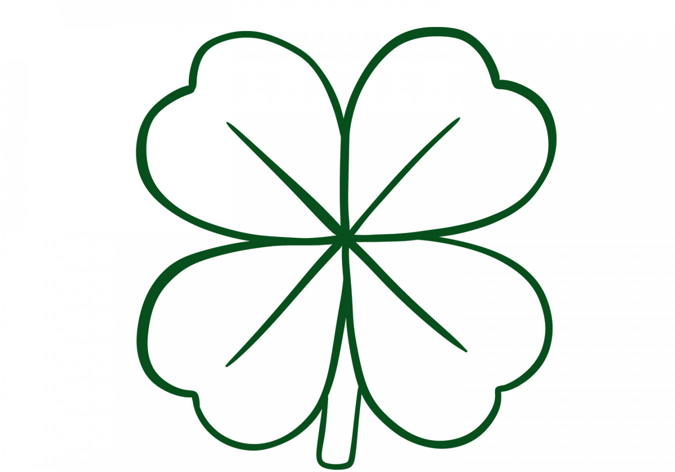 How to Draw a Four-Leaf clover  Design School