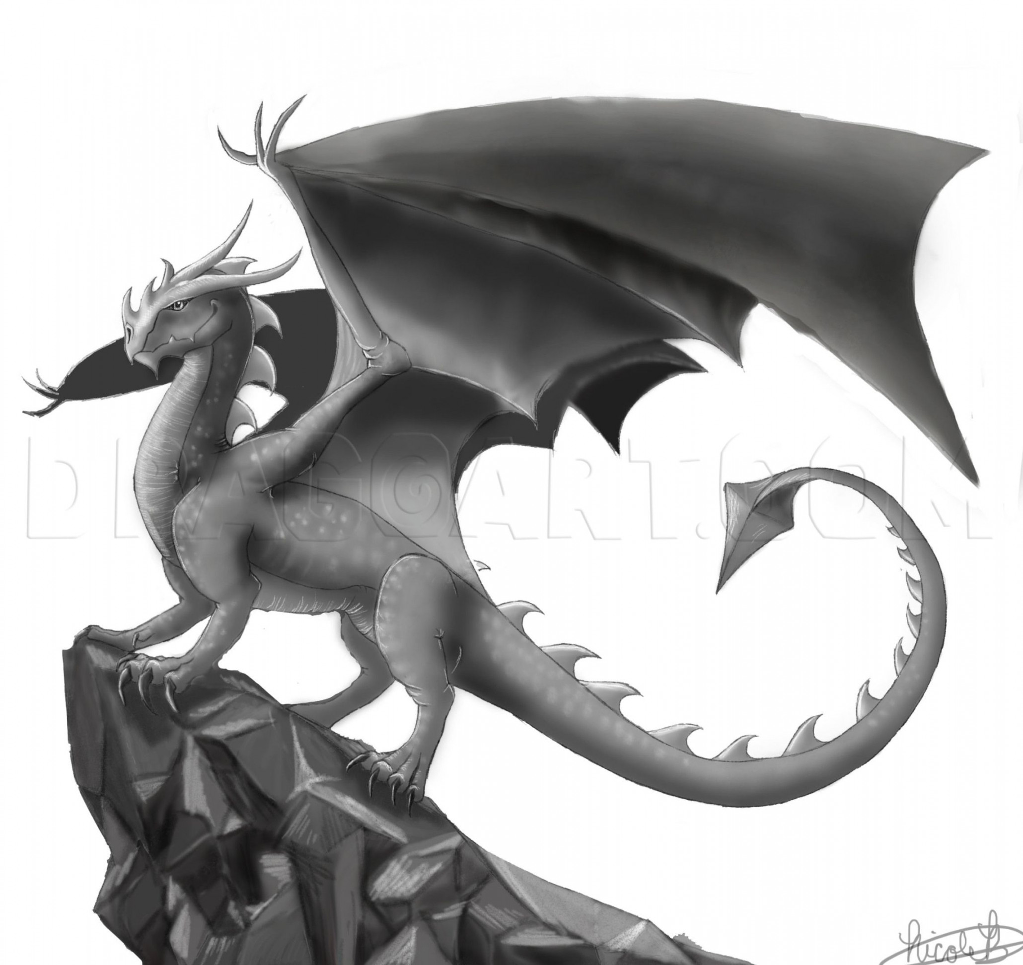 How To Draw a Full Body Dragon  Dragon drawing, Drawings, Guided