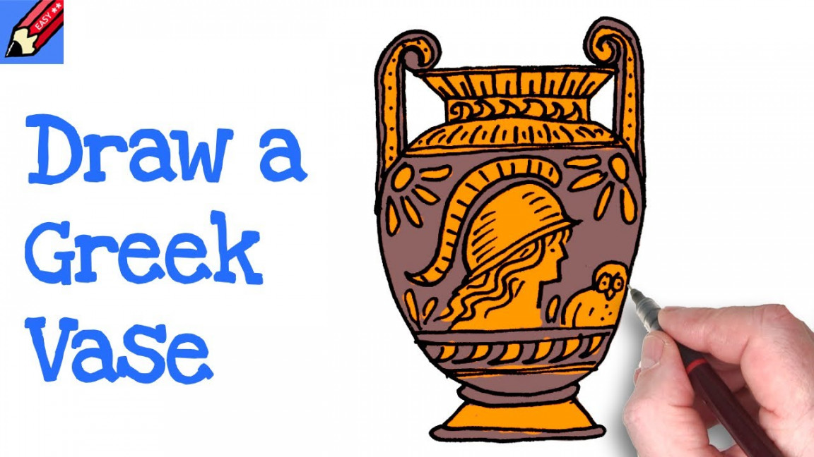 How to Draw a Greek Vase Real Easy - Volute Krater