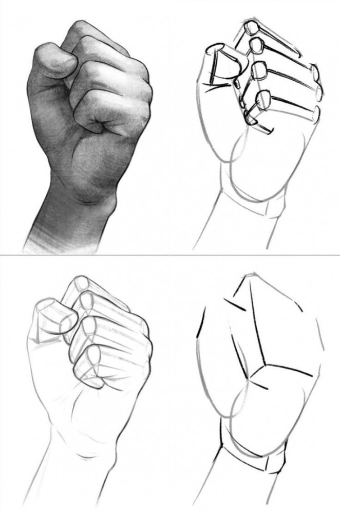 How to Draw a Hand - The Art and Beyond  Dibujo de la cara