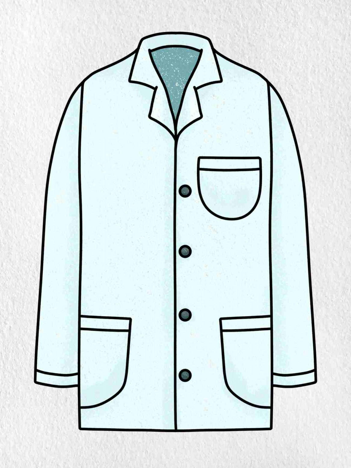 How to Draw a Lab Coat - HelloArtsy