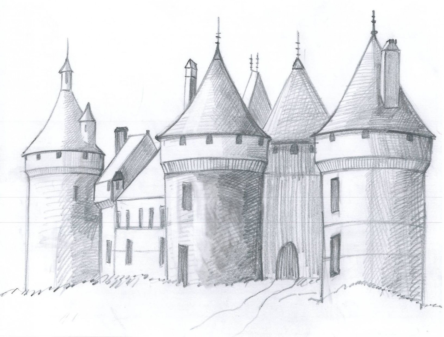 How to Draw a Medieval Castle: Easy Step-by-Step  Kastelen