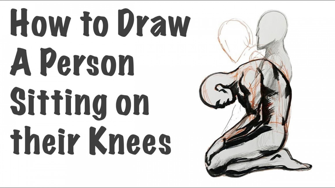 How to Draw a Person Sitting on their Knees  tutorial lesson