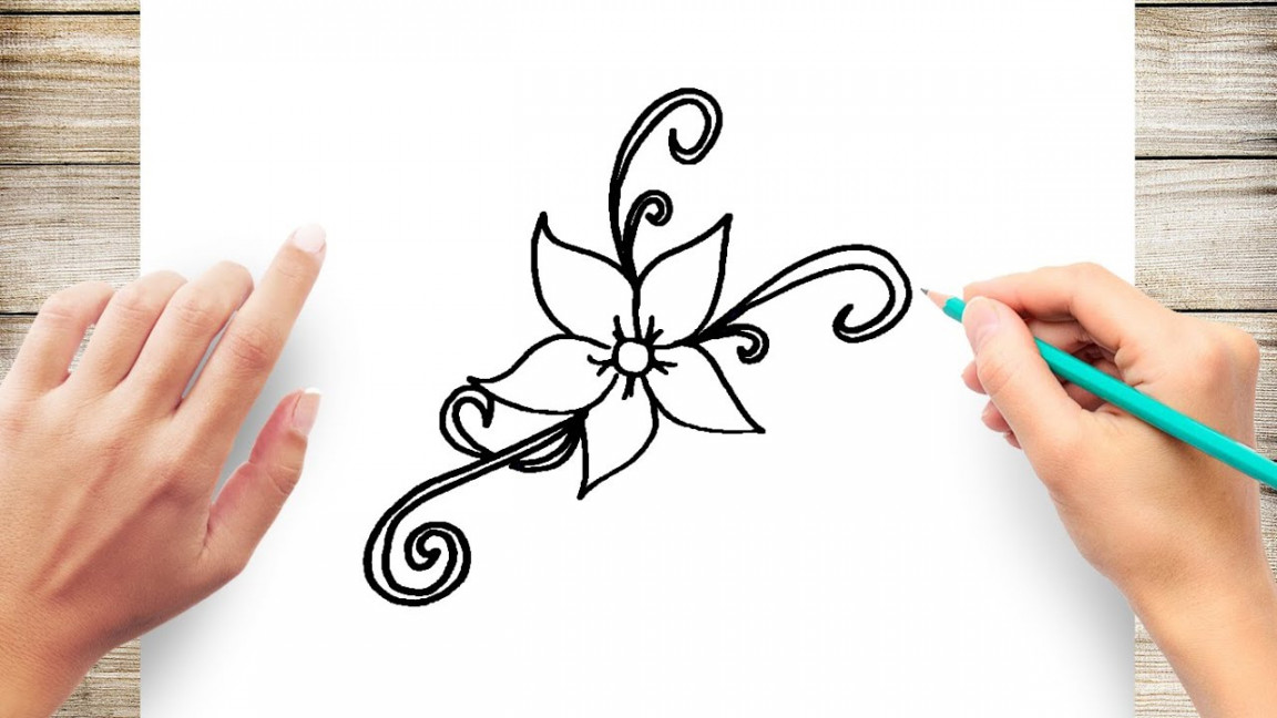 How to Draw a Pretty Flower Step by Step