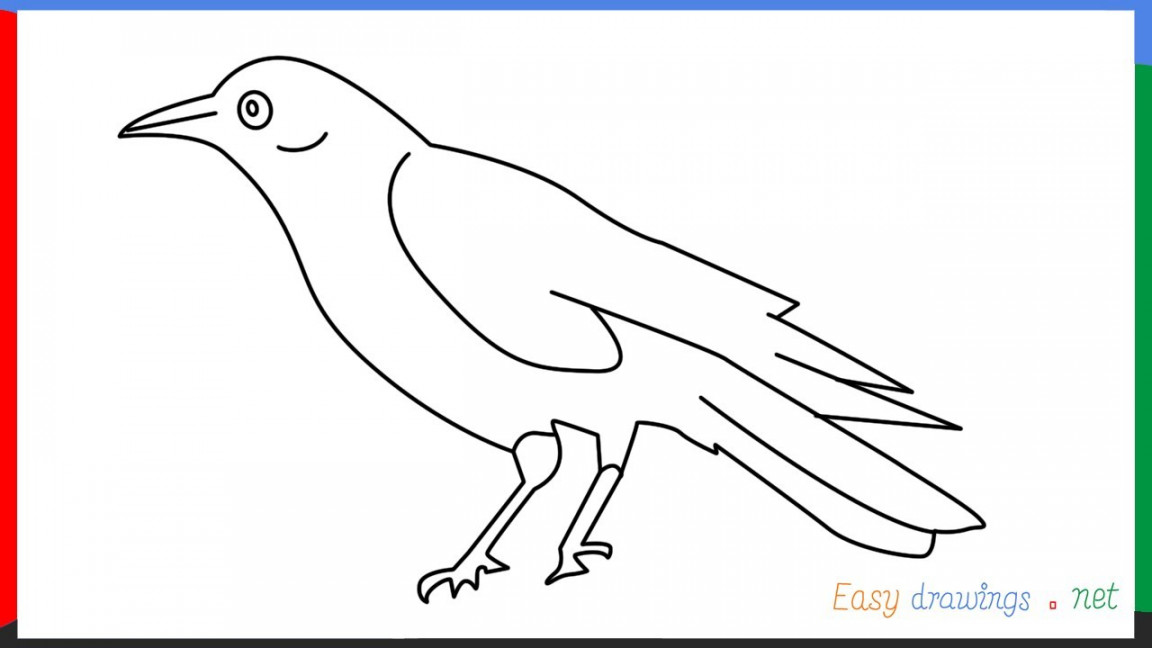 How To Draw a Raven Step by Step for Beginners