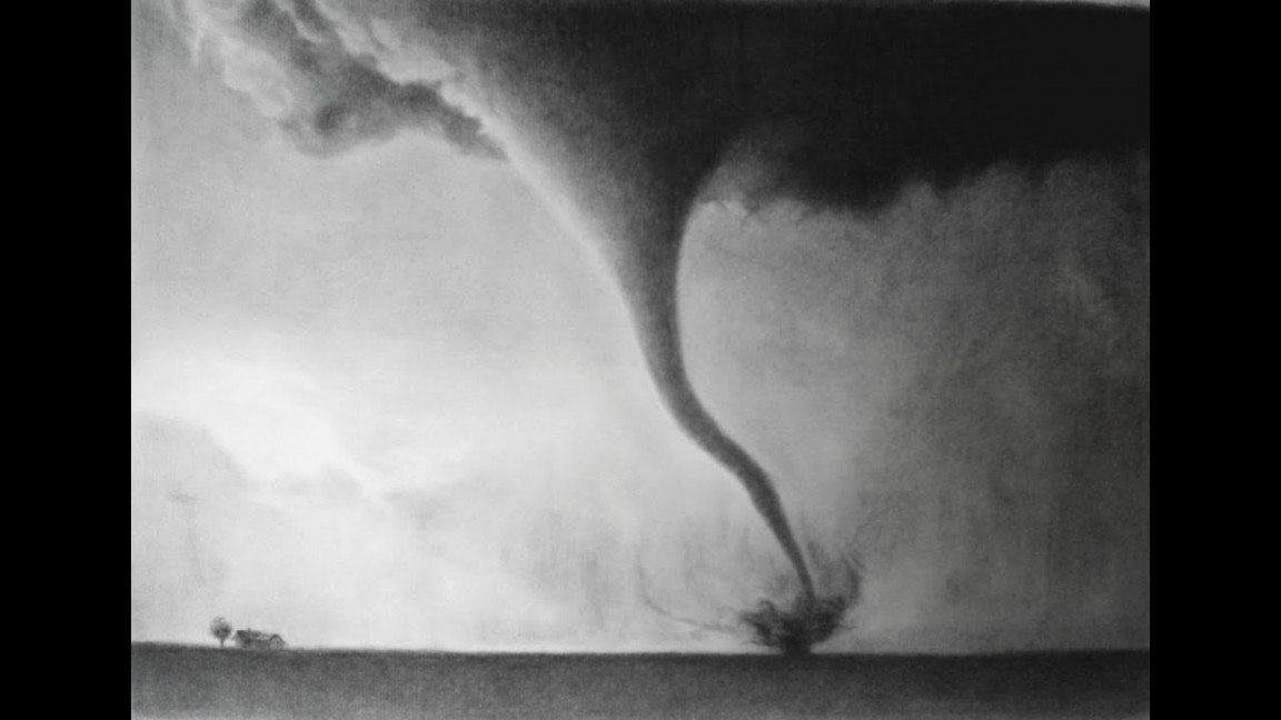 How to Draw a Realistic Tornado - Drawing Tutorial (with relaxing