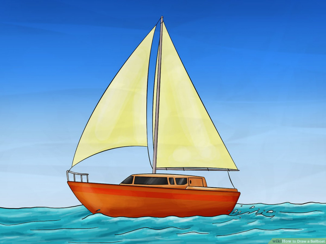 How to Draw a Sailboat:  Steps (with Pictures) - wikiHow