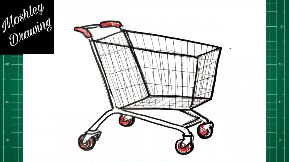 How to Draw a Shopping Cart