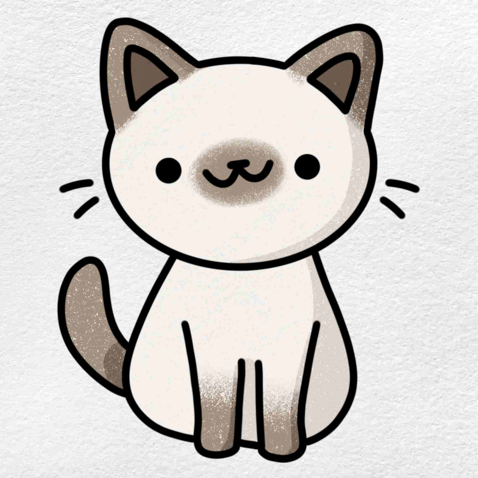 How to Draw a Small Cat - HelloArtsy