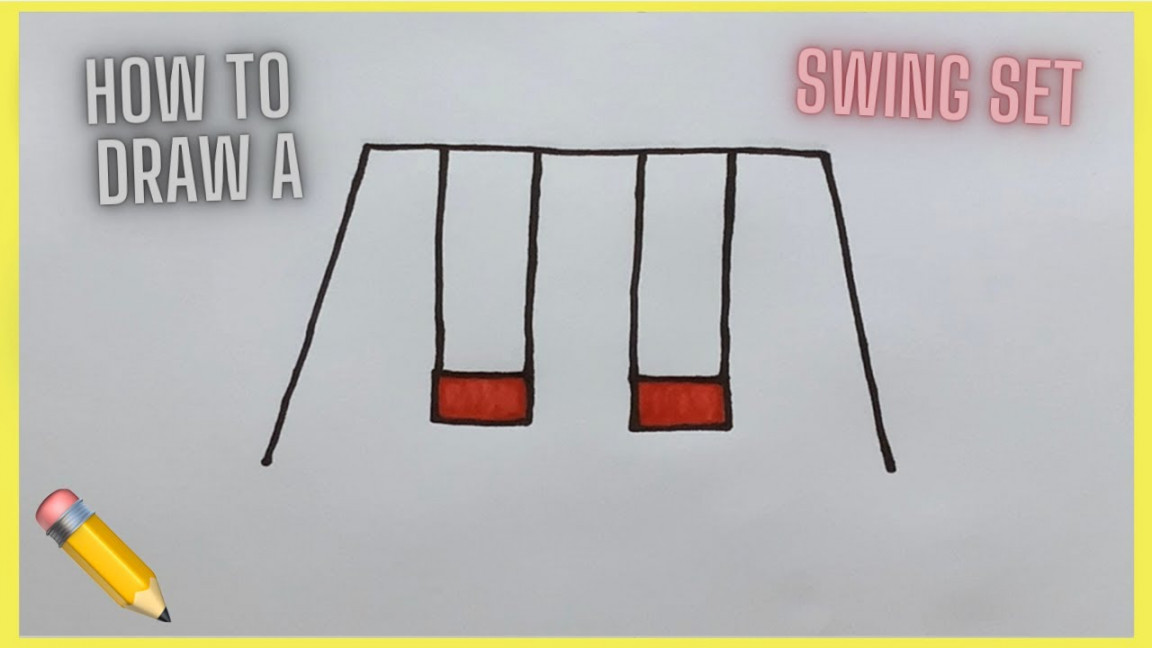 How to draw a Swing Set ✏️