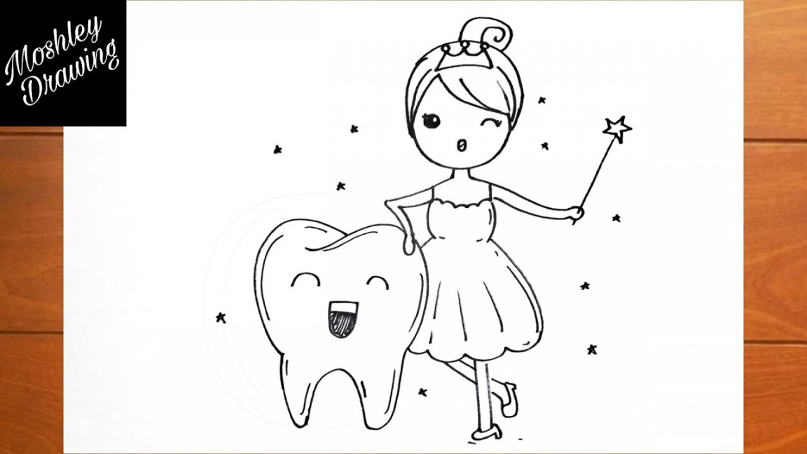 How to Draw a Tooth Fairy Easy