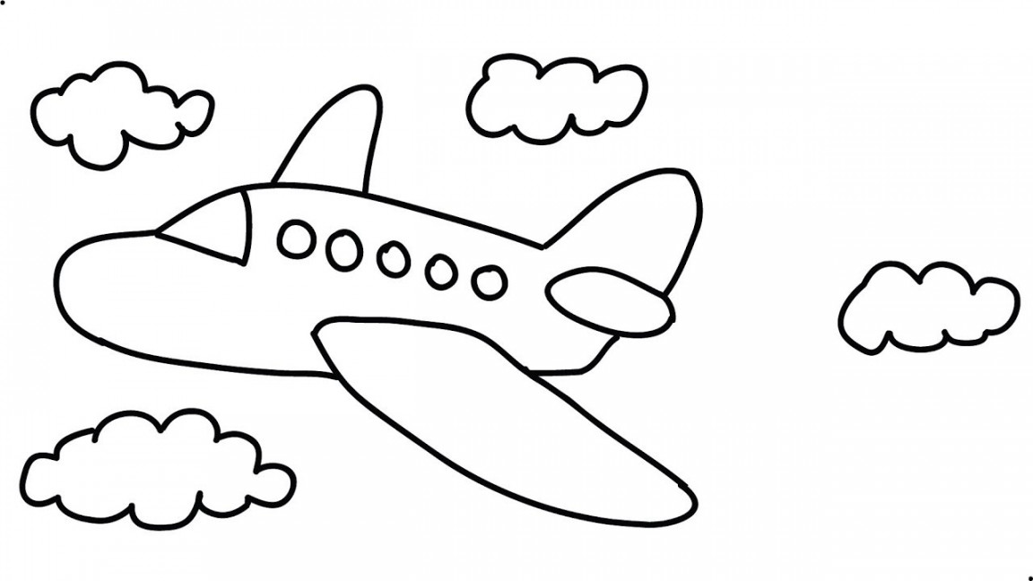 How to Draw an Airplane Easy Step by Step Draw a Cartoon Airplane very fast