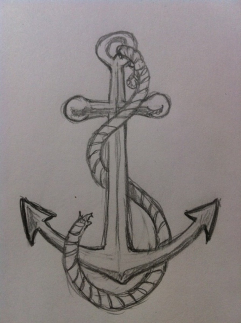 How to Draw an Anchor - FeltMagnet