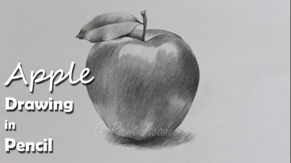 How to Draw An Apple in Pencil  step by step how to use pencil strokes   Artist : Supriyo