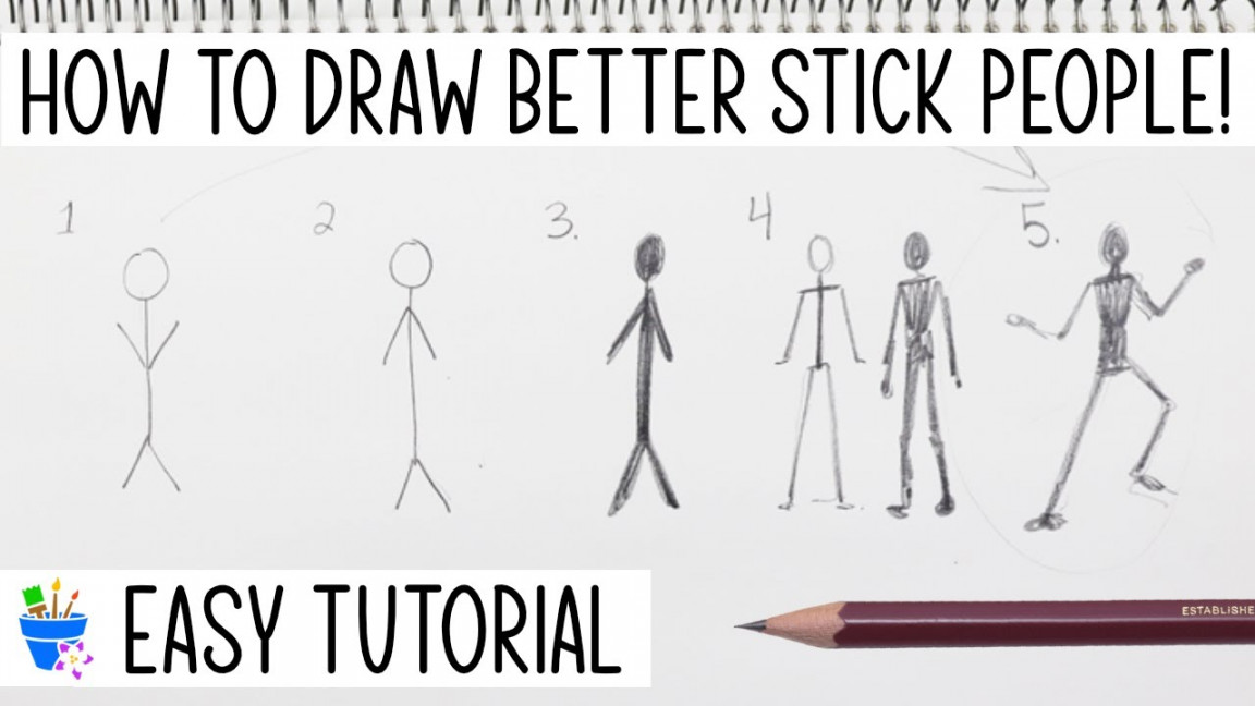 How To Draw Better Stick People  Easy Tutorial!