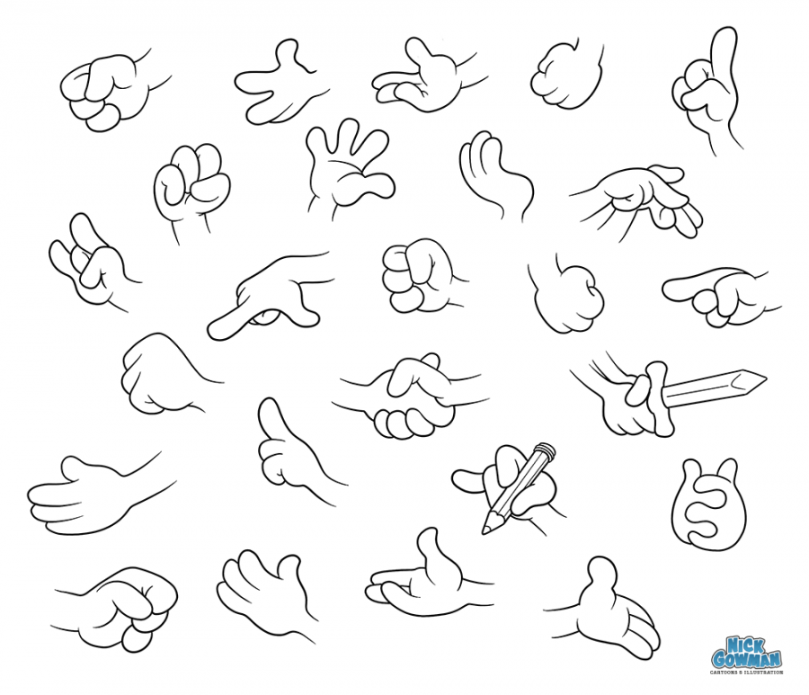 How to draw cartoon hands  A step by step guide to drawing hands