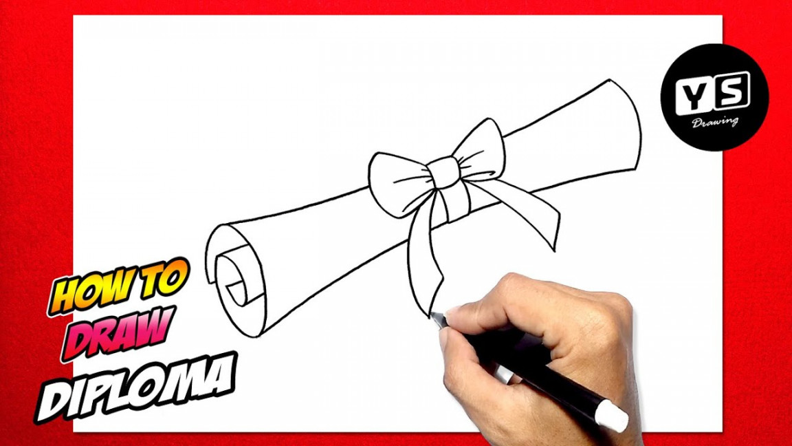 How to draw Diploma - YouTube