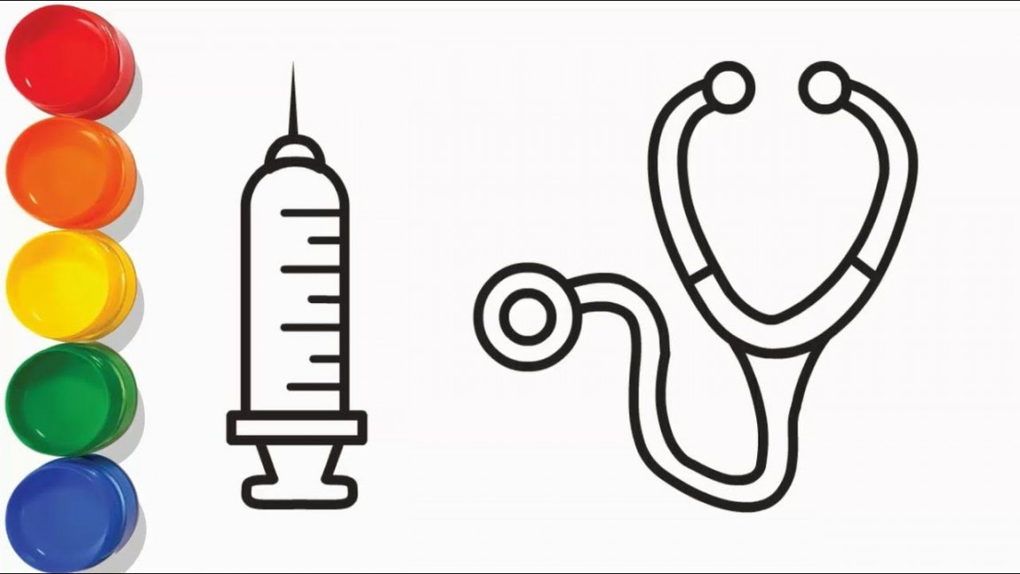 How to Draw Doctor Equipment  Easy Colors for Kids  ChuChu Colors TV   Doctor for kids, Coloring for kids, Doctor