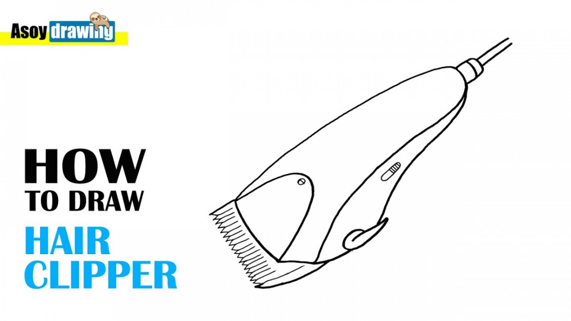 How to Draw Electrical Hair Clipper