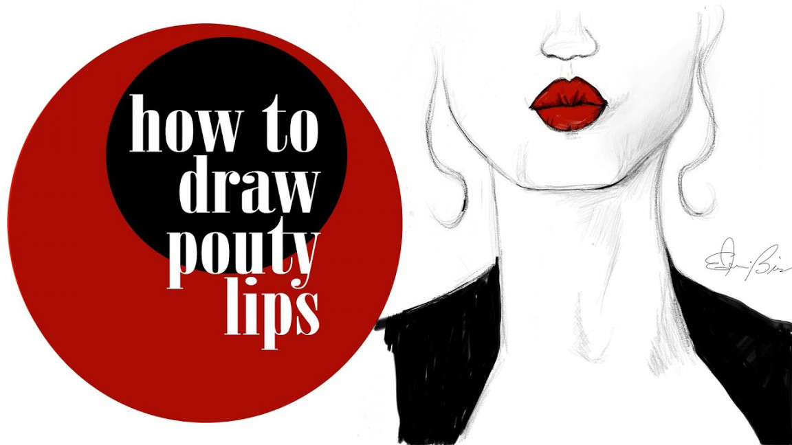 How to Draw Fashion Illustrations for Beginners Drawing Pouty Lips