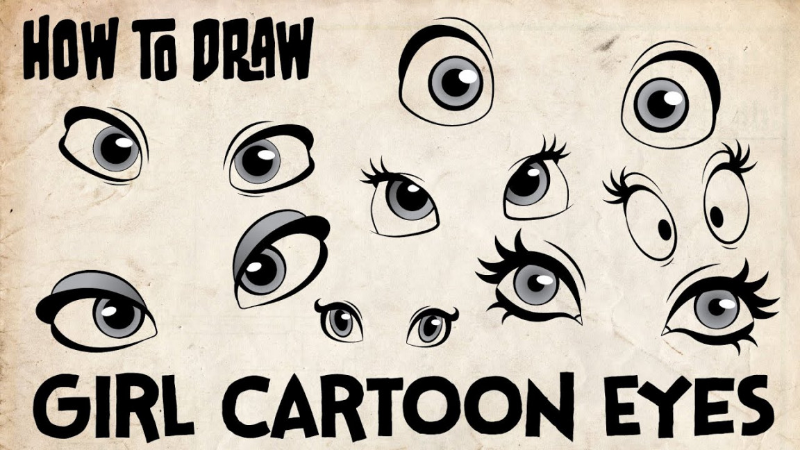 How to Draw Girl Cartoon Eyes