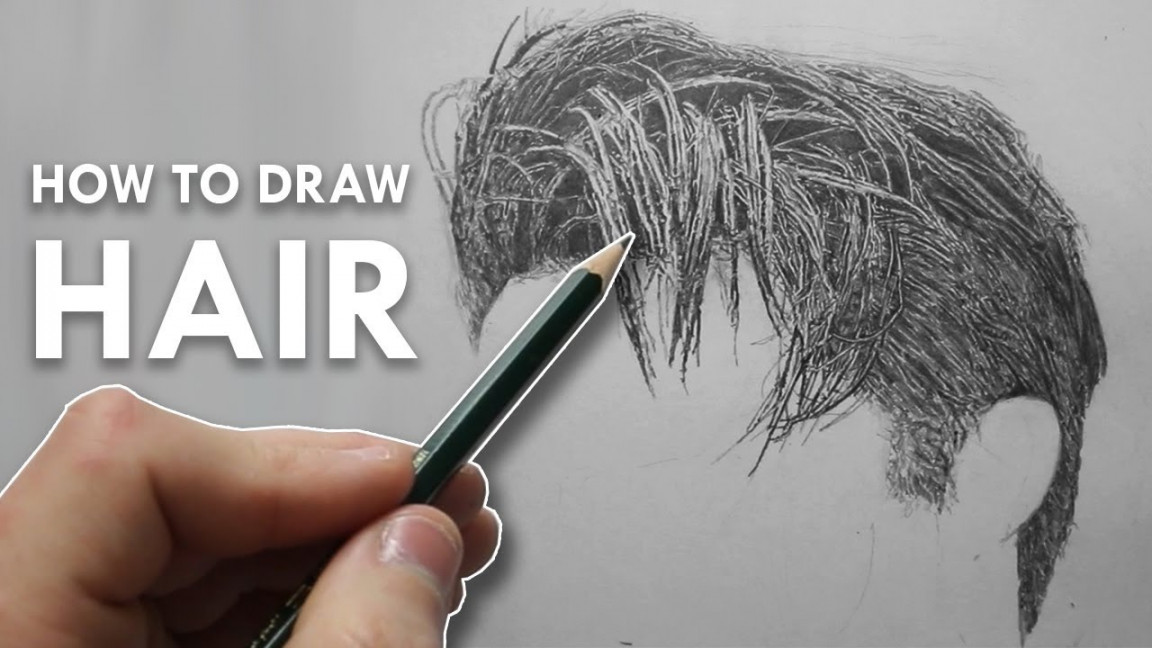 How To Draw HAIR in Pencil - Narrated TUTORIAL - Example