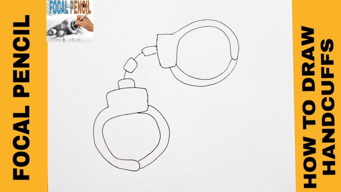 How To Draw Handcuffs Easily