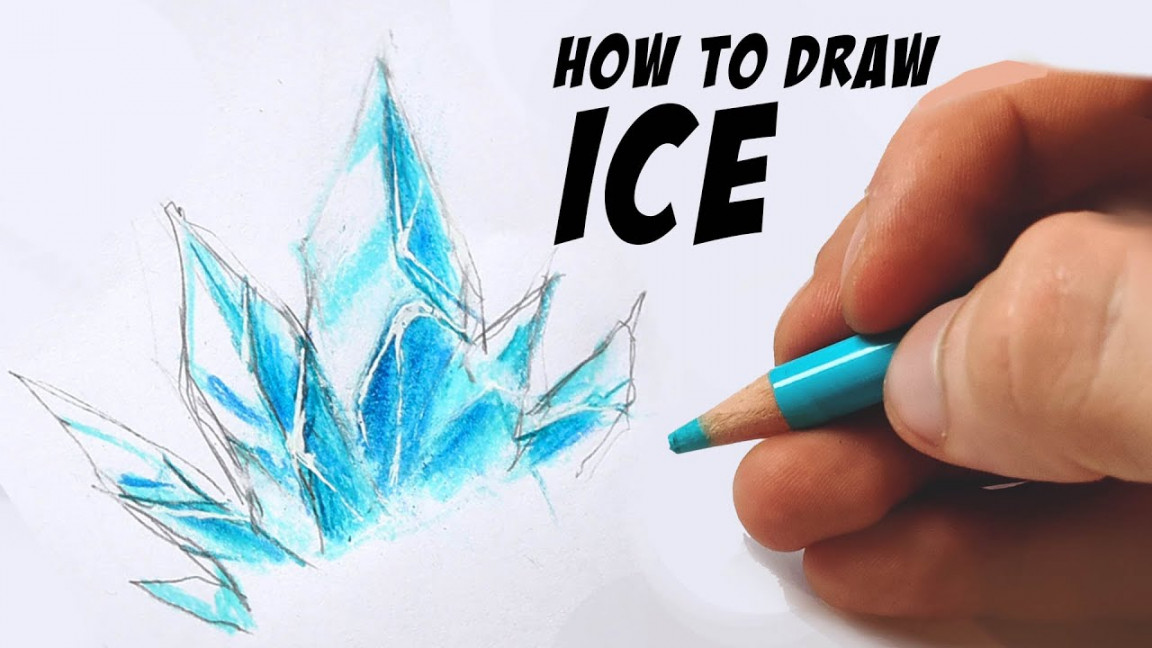 HOW TO DRAW ICE  Tutorial  #shorts  DrawlikeaSir - YouTube