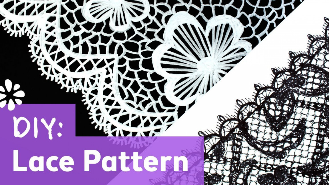 How to Draw Lace Pattern  Sea Lemon