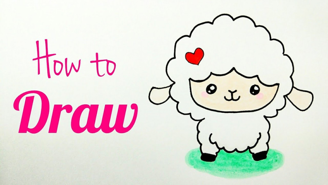 HOW TO DRAW LAMB / SHEEP  Sheep Drawing Tutorial For Kids  Step by Step  Tutorial