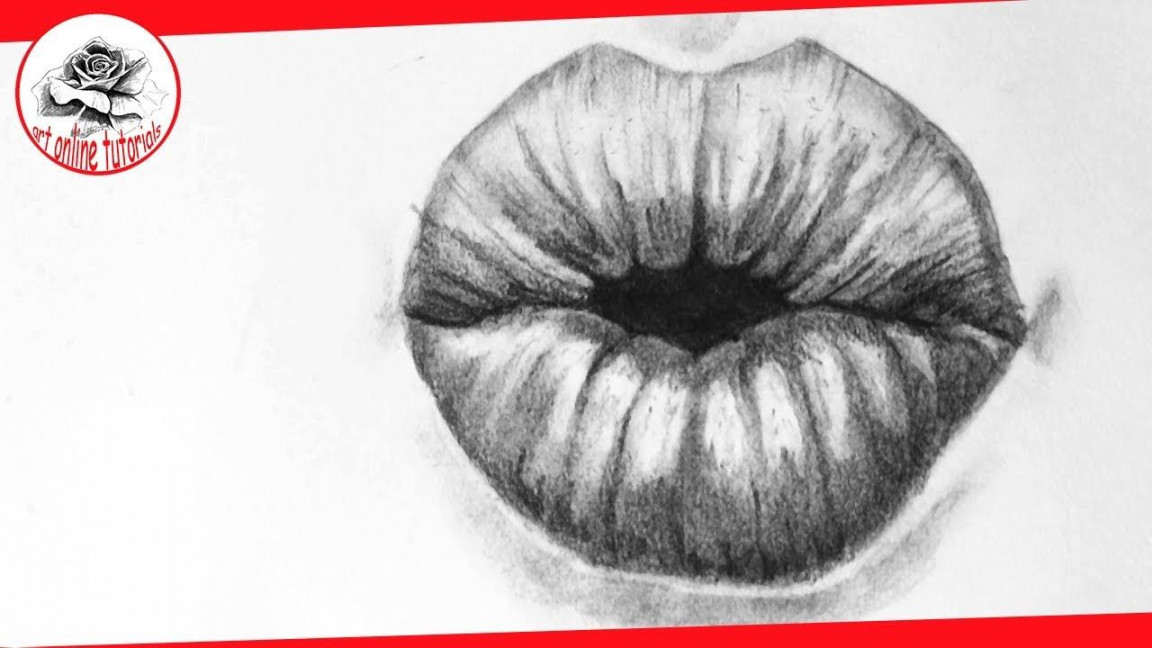 How to Draw Lips Kissing, Step by Step by Pencil  Lips drawing, Kissing  drawing, Drawings