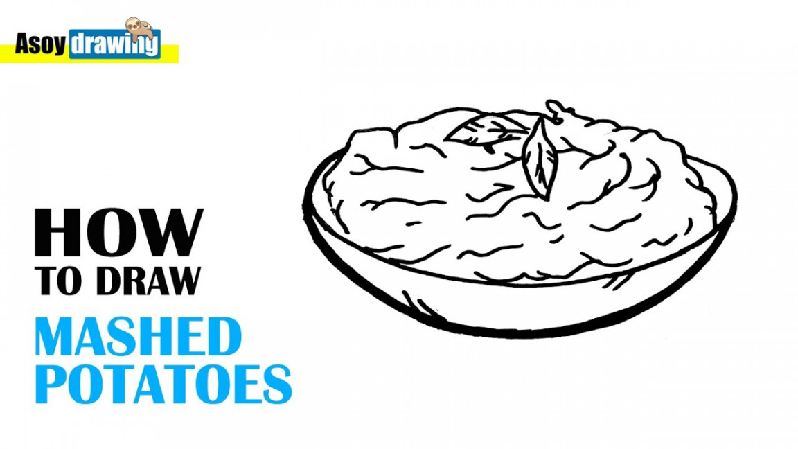 How to Draw Mashed Potatoes