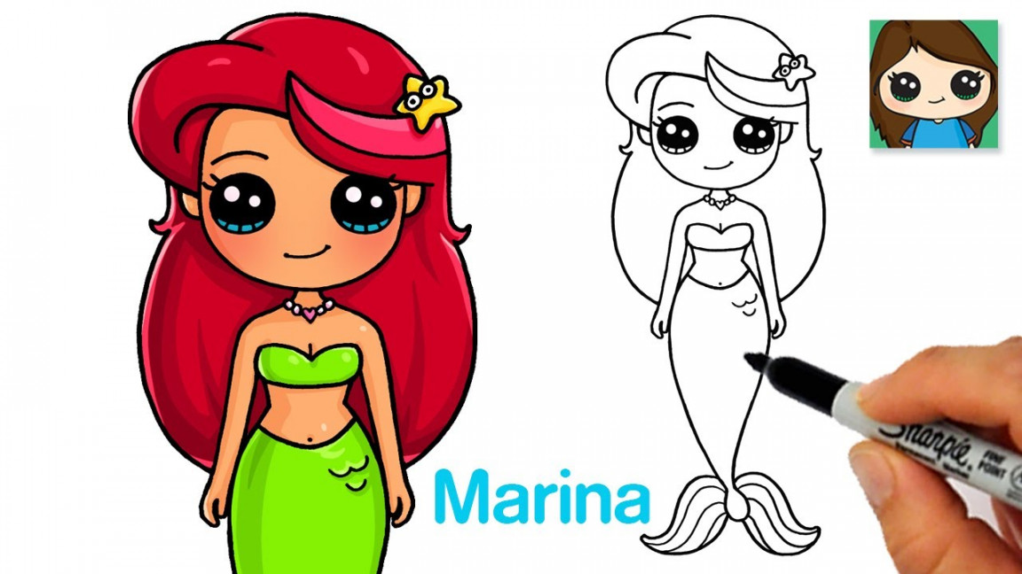 How to Draw Mermaid Marina 🧜🏻‍♀️Zig & Sharko